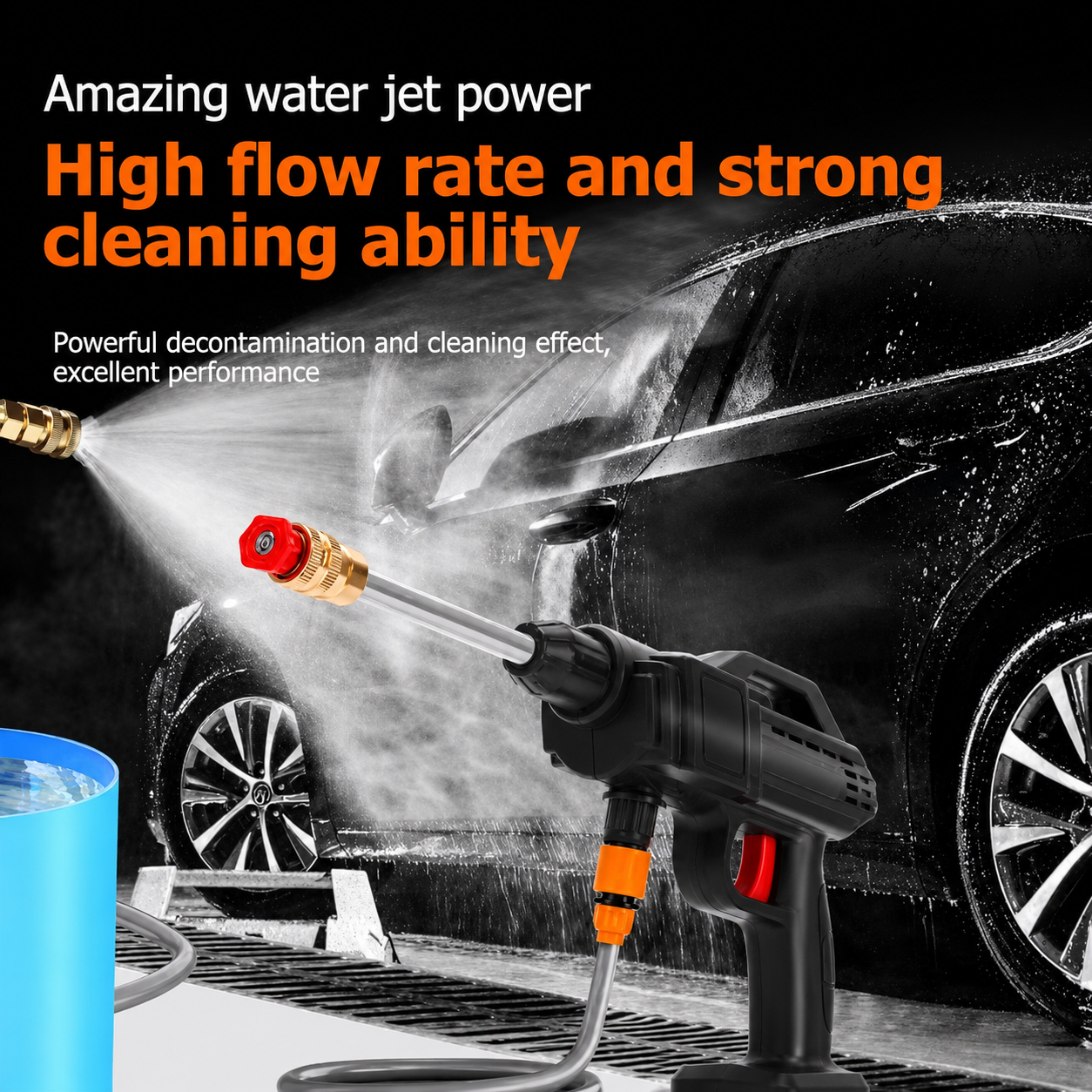 Automatic car washing spray