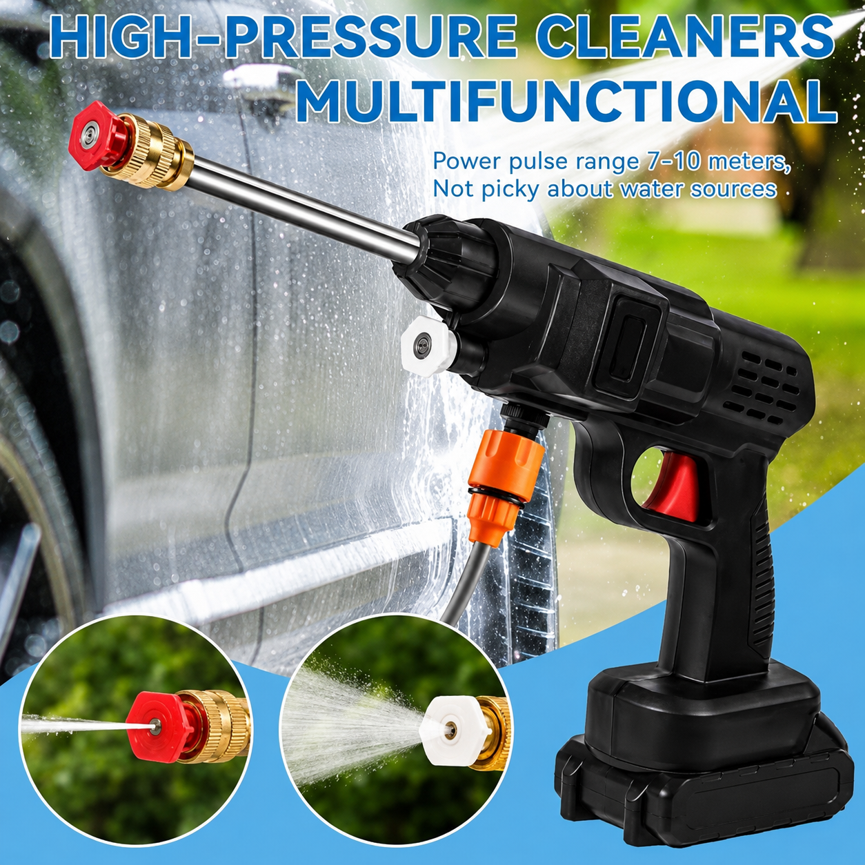 Automatic car washing spray